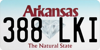 AR license plate 388LKI