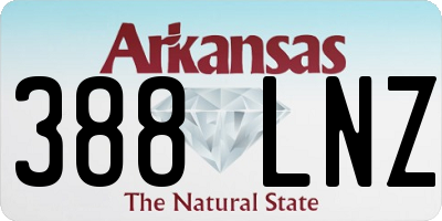 AR license plate 388LNZ