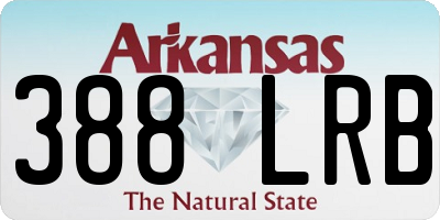 AR license plate 388LRB