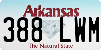 AR license plate 388LWM