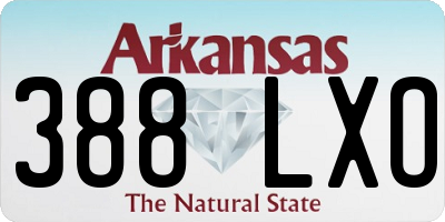 AR license plate 388LXO