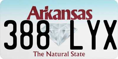 AR license plate 388LYX