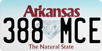 AR license plate 388MCE