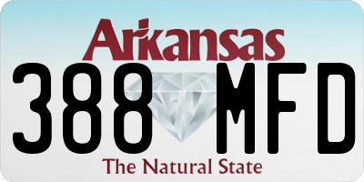 AR license plate 388MFD