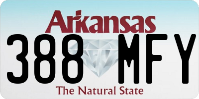 AR license plate 388MFY