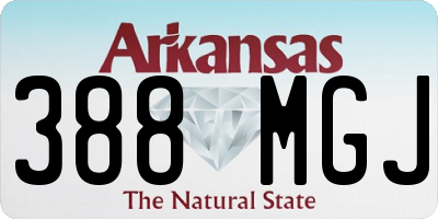 AR license plate 388MGJ