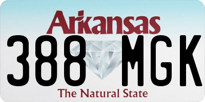 AR license plate 388MGK