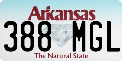 AR license plate 388MGL