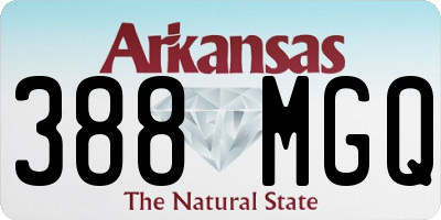 AR license plate 388MGQ