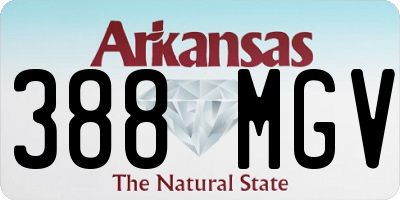 AR license plate 388MGV