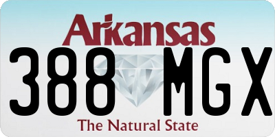 AR license plate 388MGX