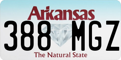 AR license plate 388MGZ