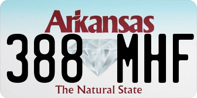 AR license plate 388MHF