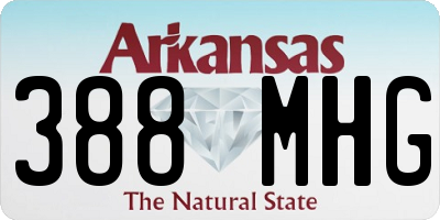 AR license plate 388MHG