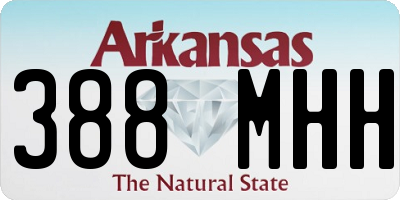 AR license plate 388MHH