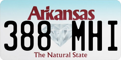 AR license plate 388MHI