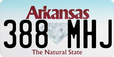 AR license plate 388MHJ