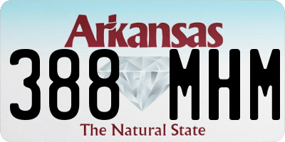 AR license plate 388MHM