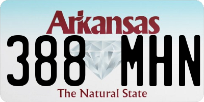 AR license plate 388MHN