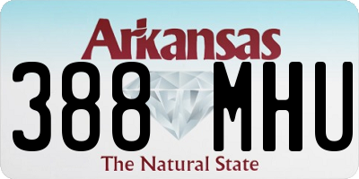 AR license plate 388MHU