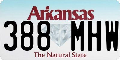 AR license plate 388MHW