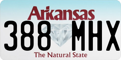 AR license plate 388MHX