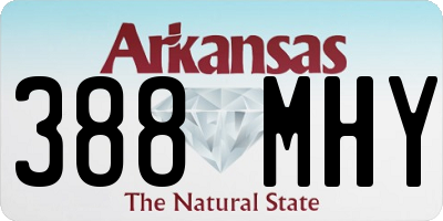 AR license plate 388MHY