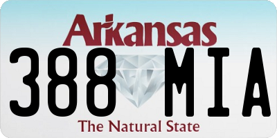 AR license plate 388MIA