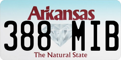 AR license plate 388MIB