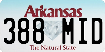 AR license plate 388MID