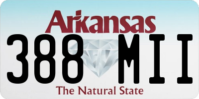 AR license plate 388MII