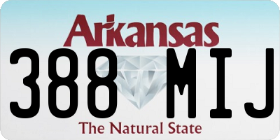 AR license plate 388MIJ