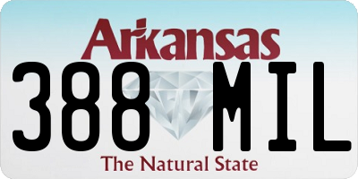 AR license plate 388MIL