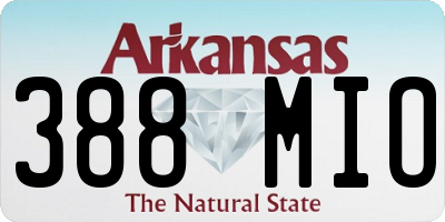 AR license plate 388MIO