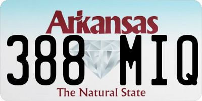 AR license plate 388MIQ