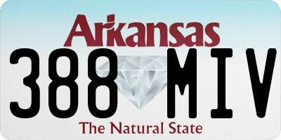 AR license plate 388MIV