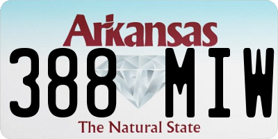 AR license plate 388MIW