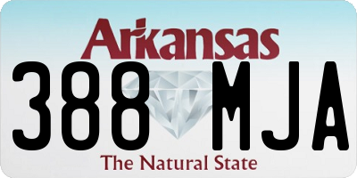 AR license plate 388MJA