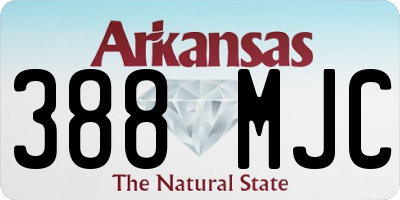 AR license plate 388MJC