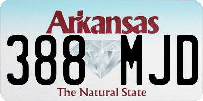 AR license plate 388MJD