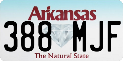 AR license plate 388MJF
