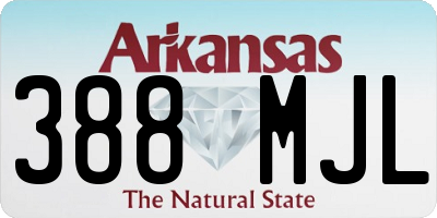 AR license plate 388MJL