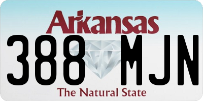 AR license plate 388MJN