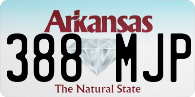 AR license plate 388MJP