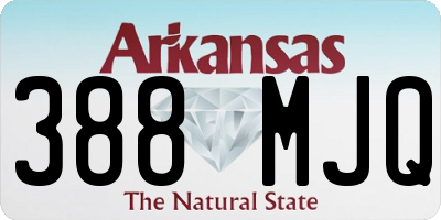 AR license plate 388MJQ