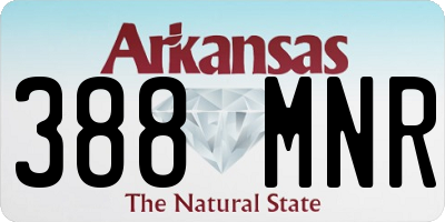 AR license plate 388MNR