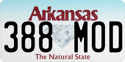 AR license plate 388MOD