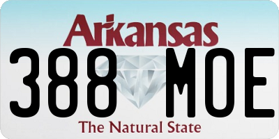 AR license plate 388MOE