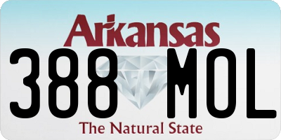 AR license plate 388MOL