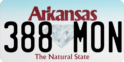 AR license plate 388MON
